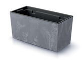 Prosperplast Urbi Case Beton Effect Planter 39.5x18.5x19.5cm - Marengo